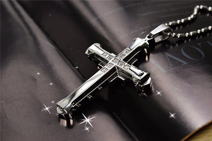 📿 Trendy Zinc Alloy Cross Pendant Necklace – Stylish & Meaningful Accessory for Any Occasion