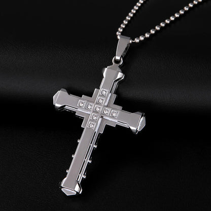 📿 Trendy Zinc Alloy Cross Pendant Necklace – Stylish & Meaningful Accessory for Any Occasion