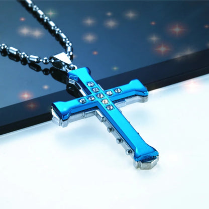 📿 Trendy Zinc Alloy Cross Pendant Necklace – Stylish & Meaningful Accessory for Any Occasion