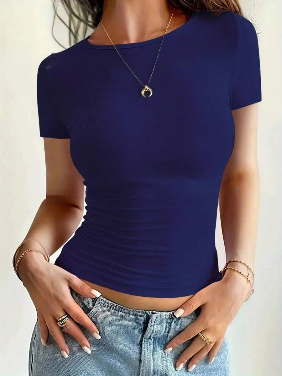 Scoop Neck Crop Top