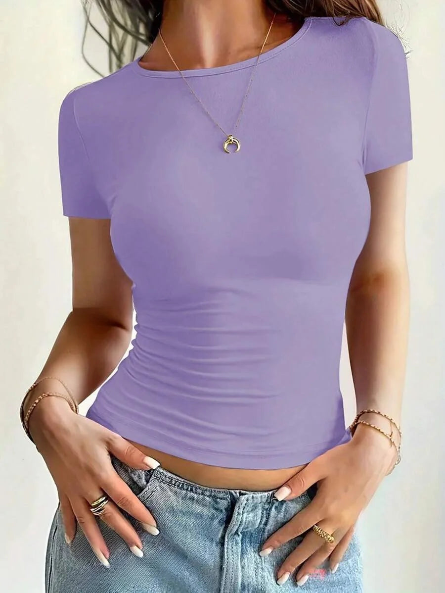 Scoop Neck Crop Top