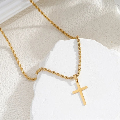 Laoloutian Trendy Cross Pendant Necklace – Elegant & Stylish for Any Occasion