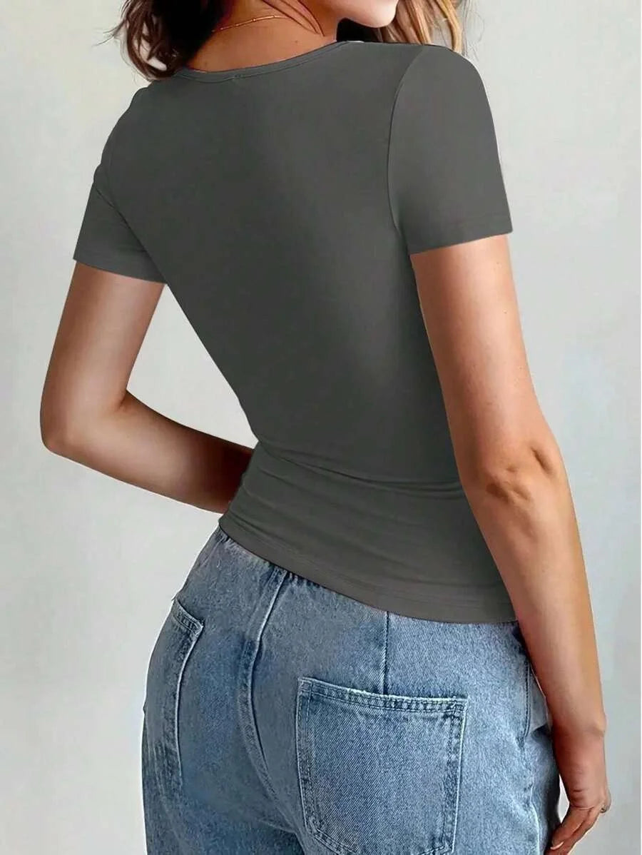 Scoop Neck Crop Top - FD