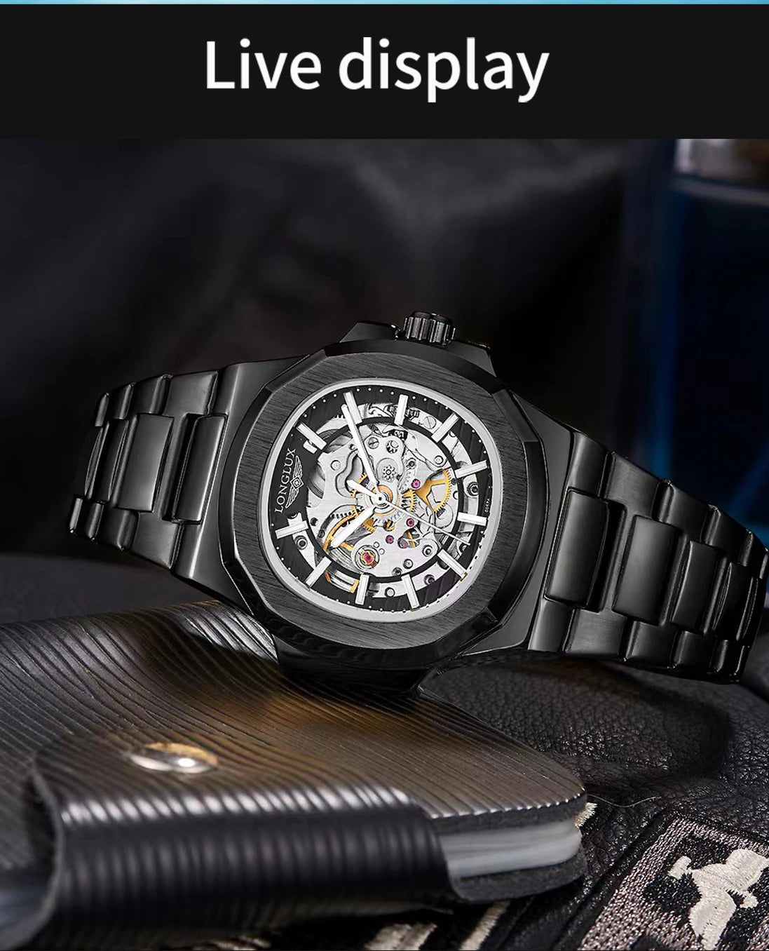 Luxury Skeleton Mechanical Watch – Timeless Elegance & Precision